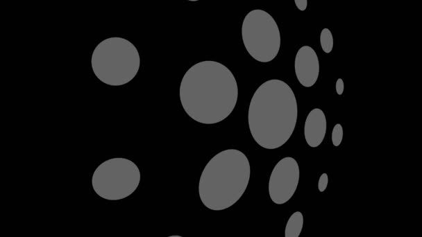 Графический Рисунок Черно Белом Цвете Стробоскопическим Гипнотическим Эффектом Время Вращается — стоковое видео