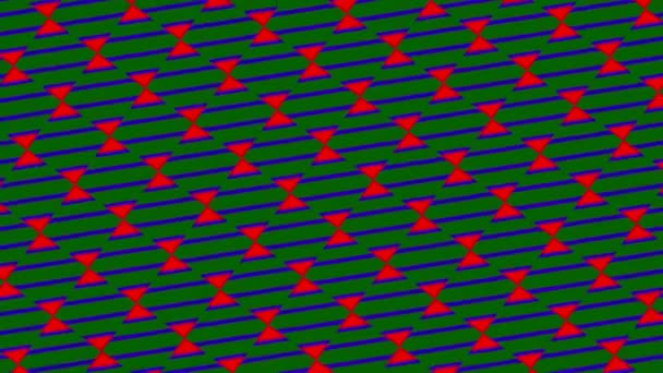 Padrão Gráfico Que Muda Cor Medida Que Gira Para Esquerda — Vídeo de Stock