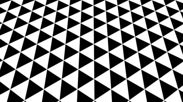 Grafikus Minta Fekete Fehér Hogy Dönthető Fel Mozog Álló Geometriai — Stock videók