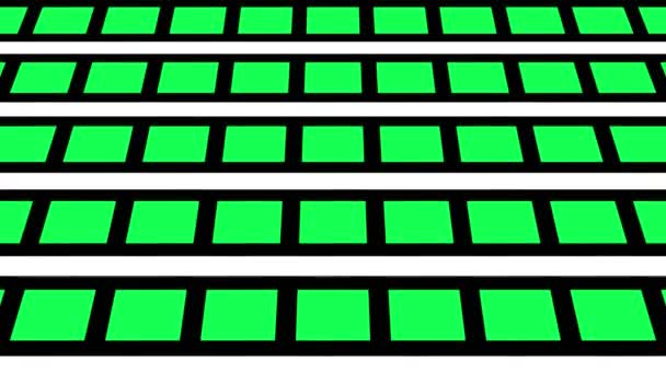 9形式で 多色のテクスチャを持つデザインや形状で構成され 上下に傾けると移動するグラフィック2次元ビデオパターン — ストック動画