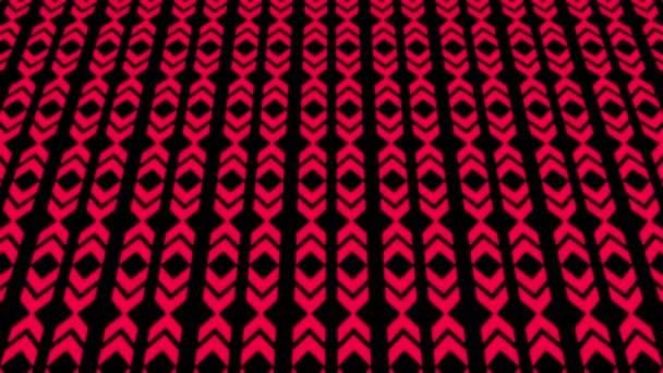 Motif vidéo 2D graphique qui s'incline et se déplace, composé de dessins et de formes aux textures multicolores, au format 4K 16 : 9 