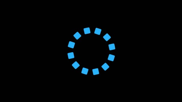 Conception graphique qui tourne au centre et augmente la taille, pour couvrir tout l'arrière-plan et disparaître, composé de différentes couleurs, au format vidéo 16 : 9 .