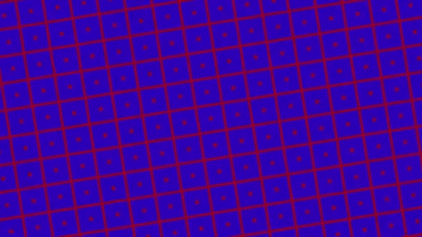 Graphic Pattern Changes Color Rotates Left Composed Drawings Shapes Colorful — Stock Video