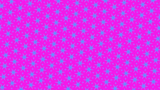 Modèle graphique qui change de couleur au fur et à mesure qu'il tourne à gauche, composé de dessins et de formes aux textures colorées, au format vidéo 16 : 9 .