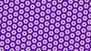 Sola döndükçe renk değiştiren, renkli desenli çizimler ve şekillerden oluşan grafiksel desen, 16: 9 video biçiminde.