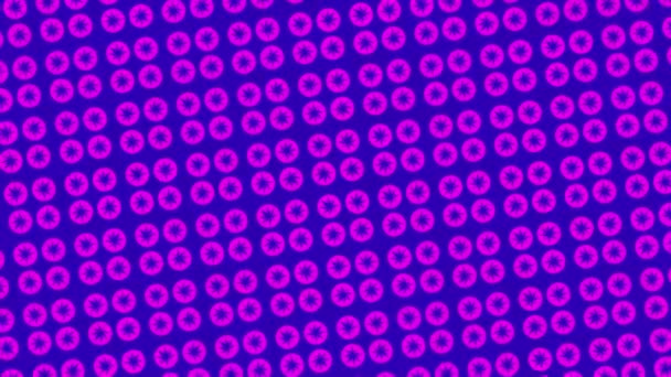 Graphic Pattern Changes Color Rotates Left Composed Drawings Shapes Colorful — Stock Video