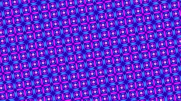 Modèle graphique qui change de couleur au fur et à mesure qu'il tourne à gauche, composé de dessins et de formes aux textures colorées, au format vidéo 16 : 9 .