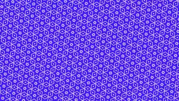 Graphic Pattern Changes Color Rotates Left Composed Drawings Shapes Colorful — Stock Video