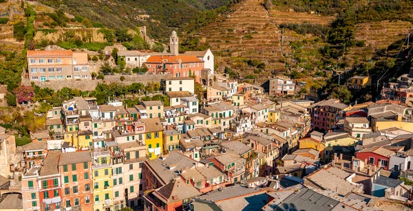 Det Fantastiska Havet Fem Länderna Vernazza Italien Fantastisk Strand Och — Stockfoto