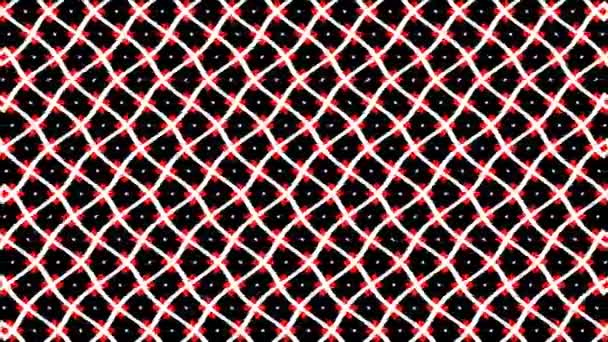 Un motif vidéo graphique 2D avec un effet d'onde verticale qui descend, composé de dessins et de formes aux textures multicolores, au format 4K 16 : 9 .