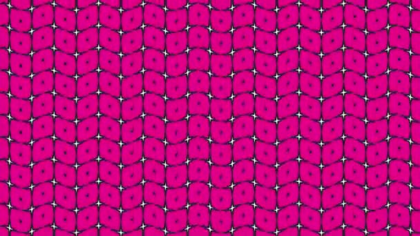 Graphic Video Pattern Wave Effect Which Rotates Left Composed Designs — Stock Video