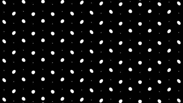 Graphic Black White Video Pattern Horizontal Wave Effect Moves Left — Stock Video