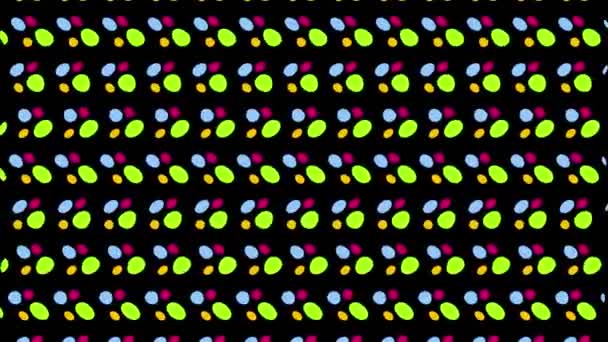 Graphic Video Pattern Vertical Wave Effect Moves Composed Designs Shapes — Stock Video