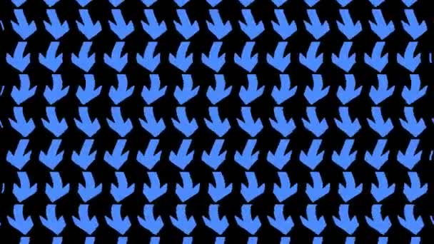 Graphic Video Pattern Vertical Wave Effect Moves Composed Designs Shapes — Stock Video