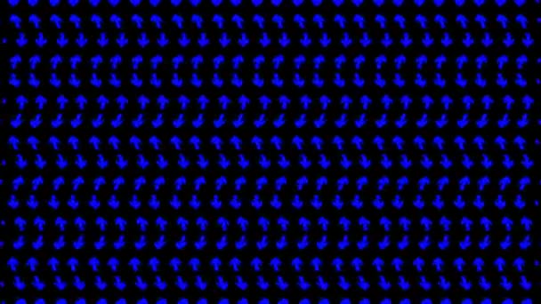 Graficzny Wzór Wideo Pionowym Efektem Fali Który Przesuwa Się Dół — Wideo stockowe