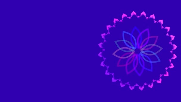 Графічний Дизайн Праворуч Який Змінює Колір Годинниковою Стрілкою Складається Різнокольорових — стокове відео