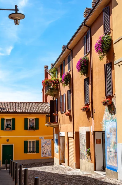 Dozza Italia Detail Jalan Jalan Pusat Kota Kuno Emilia Romagna Stok Foto