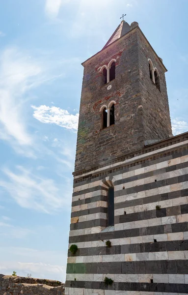 Portovenere Talya Güzel Bir Sahil Köyü Ünlü Şairler Körfezi Deniz — Stok fotoğraf