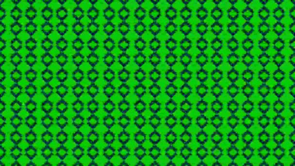 Motif graphique coloré avec animation kaléidoscope, sur un fond à effet psychédélique, hypnotique et stroboscopique, au format vidéo 16 : 9