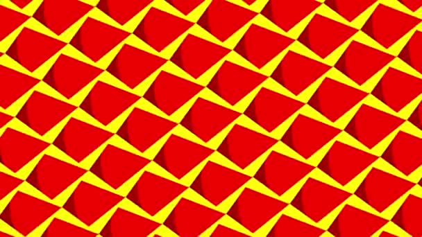 Graphic Pattern Quickly Changes Color Rotates Clockwise Anticlockwise Creating Hypnotic — Stock Video