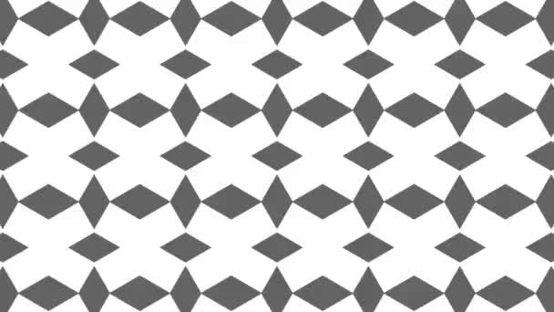 Graphic Pattern Black White Stroboscopic Hypnotic Effect While Increasing Size — Stock Video