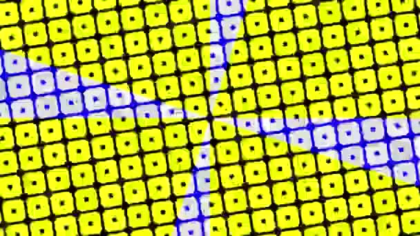 Kleurrijk Grafisch Patroon Achtergrond Met Stroboscopisch Hypnotiserend Effect Met Radiaal — Stockvideo