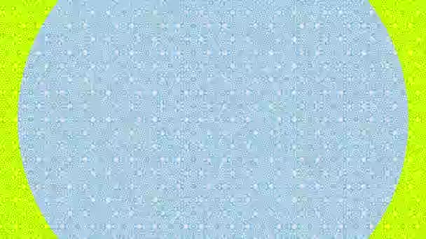 Modèle graphique coloré en arrière-plan avec effet stroboscopique et hypnotique, avec effet de transition circulaire du centre tout en augmentant de taille, au format vidéo 16 : 9 