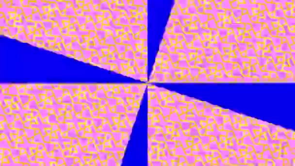 Kolorowy Wzór Graficzny Tle Efektem Stroboskopowym Hipnotycznym Promieniowym Efektem Przejścia — Wideo stockowe
