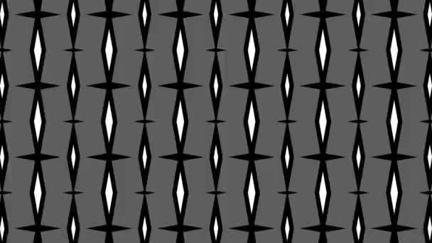 Graphic Pattern Black White Stroboscopic Hypnotic Effect Increasing Size Reducing — Stock Video