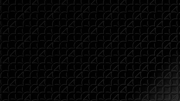 Grafikanimation Schwarz Weiß Auf Minimalem Hintergrund Der Größe Winkel Und — Stockvideo
