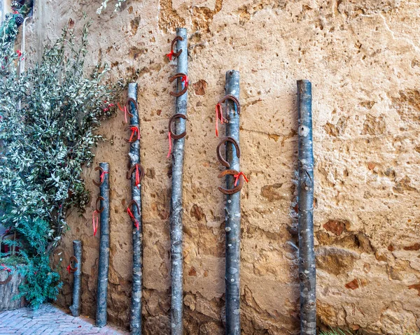 Pienza Toscana Italia Vista Del Camino Suerte Centro Histórico Pueblo —  Fotos de Stock