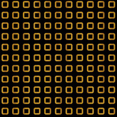 Siyah arka planda, doğrusal geometrik tarzda altın rengi Art Deco deseni. Web, duvar kağıdı, dijital grafikler, ambalaj, nesneler, ambalaj ve sanatsal dekorasyonlar için şablon.