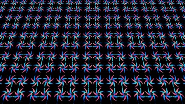 Graphic Motif Tilts Upwards Moves Downwards Composed Colored Geometric Shapes — ストック動画