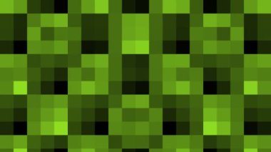 Abstract animation in black and white on a minimal background, with colored mosaic effect, which varies in size, angle and intensity, in 16: 9 video format