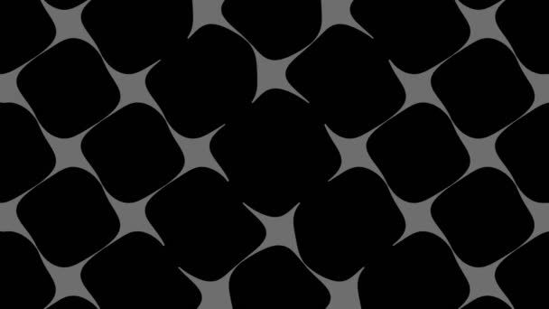 Abstract Black White Animation Minimal Background Wave Effect Which Varies — 图库视频影像