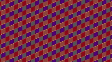 Two sets of color bars that move and rotate with a hypnotic effect, anchor point in the center and cover the entire background, made up of different color strips.