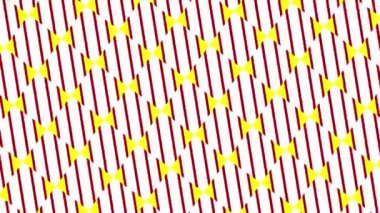 Saat yönünde döndükçe renk değiştiren ve sonra saat yönünün tersine hipnotik ve stroboskopik bir etki yaratan grafiksel desen, 16: 9 video biçiminde.