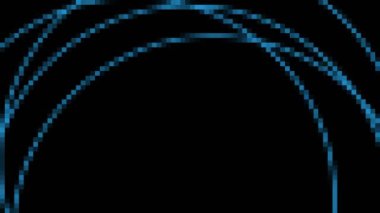 Abstract animation object on minimal black and white background, with colored mosaic effect, which varies in size, angle and intensity, in 16: 9 video format