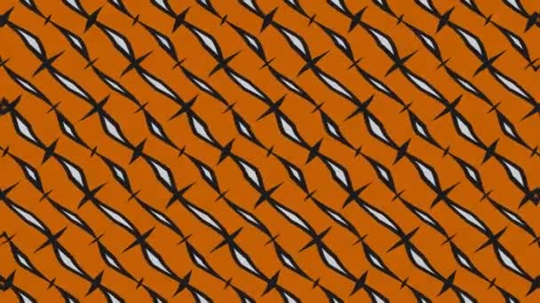 Animation abstraite en noir et blanc sur un fond minimal, avec un effet d'onde coloré, dont la taille, l'angle et l'intensité varient, au format vidéo 16 : 9 