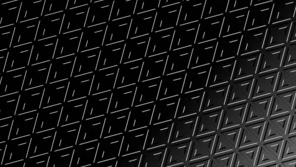 Graphic Animation Black White Minimal Background Which Varies Size Angle — Stock Video