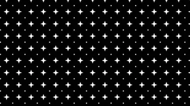 Arkaplanda hareket eden, çizimler ve renkli şekillerden oluşan boyutu artıran siyah beyaz grafiksel motif.