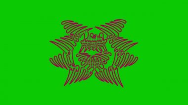 İki renkli ve üst üste binen grafik nesne, merkeze doğru iki zıt yönde dönerler, boyutları değişkendir, hipnotik, psikedelik ve stroboskopik bir etkisi vardır..