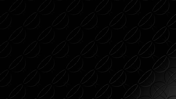 Графическая Анимация Черно Белом Цвете Минимальном Фоне Которая Варьируется Размеру — стоковое видео