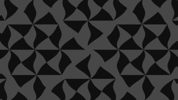 Abstract Black White Animation Minimal Background Wave Effect Which Varies — ストック動画