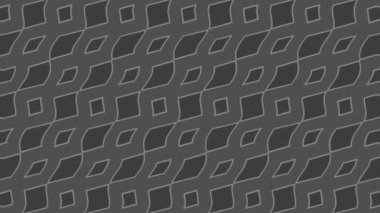 Abstract black and white animation on minimal background with wave effect, which varies in size, angle and intensity with abstract texture, in 16: 9 video format