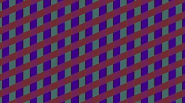 Two sets of color bars that move and rotate with a hypnotic effect, anchor point in the center and cover the entire background, made up of different color strips.