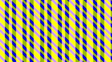 Two sets of color bars that move and oscillate with a hypnotic effect, an anchor point from top left to bottom right corner on the background, made up of different color strips.