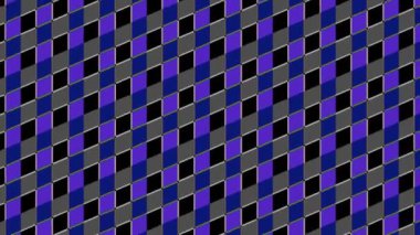 Two sets of color bars that move and rotate with a hypnotic effect, anchor point in the center and cover the entire background, made up of different color strips.