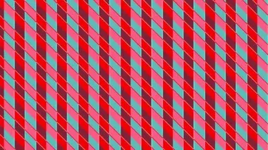 Two sets of color bars that move and oscillate with a hypnotic effect, an anchor point from top left to bottom right corner on the background, made up of different color strips.