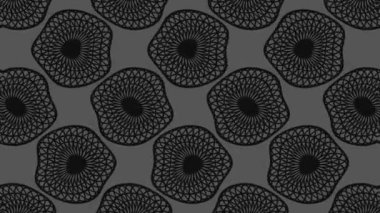 Abstract black and white animation on minimal background with wave effect, which varies in size, angle and intensity with abstract texture, in 16: 9 video format